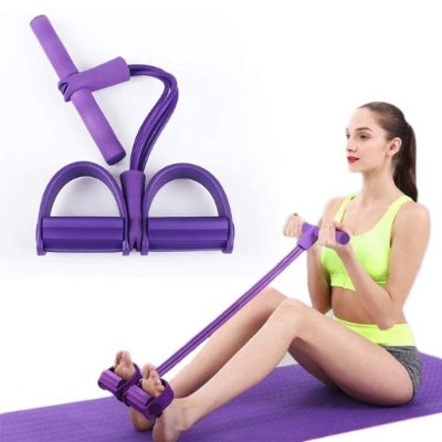 resistance band with pedal