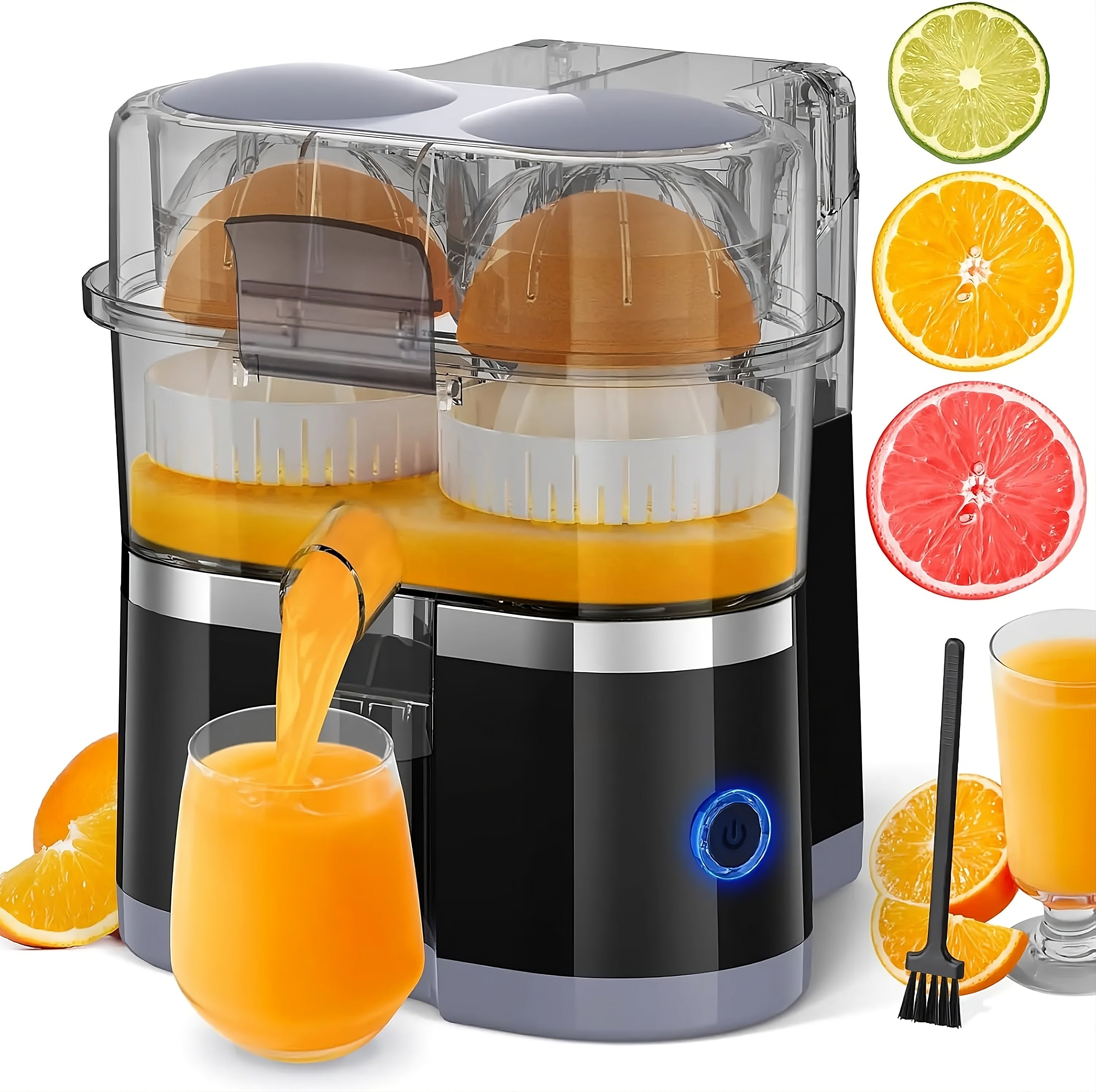 Dual head electric juicer