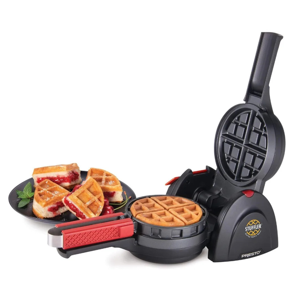 Stuffed waffle maker